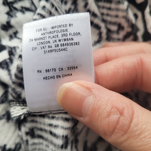 Anthropologie Meadow Rue Embroidered Mesh Detail Tank, VGUC, Size S - Picture 8 of 8